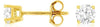ESTATE .75CT DIAMOND 14KT YELLOW GOLD 3D CLASSIC ROUND 4 PRONG STUD EARRINGS