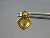 2.25CT DIAMOND & AAA CITRINE 14KT YELLOW GOLD CUSHION & ROUND HANGING EARRINGS