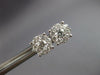 ESTATE LARGE .80CT DIAMOND 14KT WHITE GOLD 3D CLUSTER INVISIBLE STUD EARRINGS