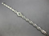 ANTIQUE WIDE ART DECO .25CT AAA SAPPHIRE 14KT WHITE GOLD TENNIS BRACELET #27760
