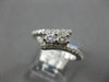 ESTATE .54CT DIAMOND 14K WHITE GOLD CLASSIC ROUND 2 STONE CRISS CROSS LOVE RING
