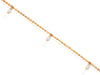 ESTATE .20CT DIAMOND 14KT ROSE GOLD 3D BY THE YARD CHANDELIER FUN BRACELET