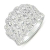 LARGE 1.71CT DIAMOND 14KT WHITE GOLD MULTI ROW INFINITY ETOILE ANNIVERSARY RING