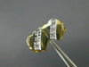 ESTATE .10CT DIAMOND 14KT WHITE & YELLOW GOLD 3D DOUBLE HEART LOVE RING #24478