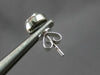 ESTATE .45CT DIAMOND 14KT WHITE GOLD CLASSIC CLUSTER FLOWER HALO STUD EARRINGS