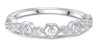 .29CT DIAMOND 18KT WHITE GOLD ROUND MULTI HEXAGON SEMI ETERNITY ANNIVERSARY RING