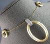 .30CT DIAMOND 14KT 2 TONE GOLD 3D OPEN OVAL LOVE KNOT BY THE YARD LOVE NECKLACE
