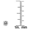 1.0CT DIAMOND 14KT WHITE GOLD 3D CLASSIC ROUND 4 PRONG SCREWBACK STUD EARRINGS