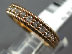 .32CT DIAMOND 14KT ROSE GOLD 3D FILIGREE MILGRAIN SEMI ETERNITY ANNIVERSARY RING