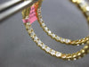 LARGE 4.2CT DIAMOND 18KT YELLOW GOLD 3D ROUND INSIDE OUT HOOP HANGING EARRINGS
