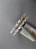 LARGE 4.08CT DIAMOND 18KT WHITE GOLD EMERALD CUT SHARED PRONG ANNIVERSARY RING