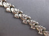 ESTATE WIDE 14KT WHITE GOLD 3D CLASSIC MATTE & SHINY MULTI BOW FUN BRACELET