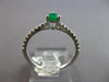 .46CT DIAMOND & AAA EMERALD 18KT WHITE GOLD PEAR SHAPE & ROUND FRIENDSHIP RING