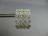 LARGE 1.05CT DIAMOND 18KT WHITE GOLD FILIGREE MILGRAIN CLIP ON HANGING EARRINGS