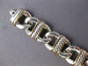 LARGE & LONG 18K YELLOW GOLD & 925 SILVER DAVID YURMAN LINK LOVE BRACELET #28138