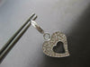 ESTATE 1.24CT DIAMOND 14KT WHITE GOLD DOUBLE HEART FUN HUGGIE HANGING EARRINGS