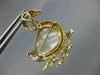 ANTIQUE .21CT DIAMOND EMERALD & MABE PEARL 14KT 2 TONE GOLD DUCK PENDANT BROOCH