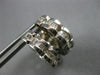 LARGE .72CT DIAMOND 14KT WHITE GOLD BAGUETTE FLOWER STAR & MOON EARRINGS #27720
