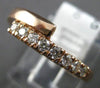 ESTATE .26CT DIAMOND 14KT ROSE GOLD 3D CLASSIC 5MM CRISS CROSS LOVE RING