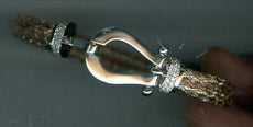 .35CT DIAMOND 18KT 2 TONE GOLD 3D LOVE KNOT FLEXIBLE MESH CUFF BANGLE BRACELET