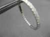 ESTATE 1.02CT DIAMOND 18K WHITE GOLD 3D CLASSIC INSIDE OUT HOOP HANGING EARRINGS