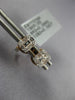 0.37CT DIAMOND 18KT ROSE ROUND & BAGUETTE CLUSTER SQUARE INVISIBLE STUD EARRINGS