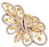 EXTRA LARGE 2.55CT WHITE & FANCY YELLOW DIAMOND 18K ROSE & YELLOW GOLD LOVE RING