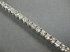 ESTATE 7.30CT DIAMOND 14KT WHITE GOLD 3D CLASSIC FOUR PRONG TENNIS BRACELET