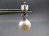.53CT DIAMOND & AAA SAPPHIRE & AAA SOUTH SEA PEARL 14KT WHITE GOLD 3D EARRINGS