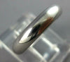 ESTATE 14KT WHITE GOLD 3D CLASSIC SOLID PLAIN 4MM WEDDING ANNIVERSARY RING