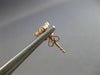 SMALL .31CT DIAMOND 14KT ROSE GOLD 3D ROUND & MARQUISE BUTTERFLY STUD EARRINGS
