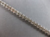 ESTATE 3.0CT DIAMOND 14KT WHITE GOLD 3D CLASSIC ROUND SWIRL TENNIS BRACELET