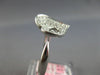 ESTATE .27CT DIAMOND 18KT WHITE GOLD 3D CLASSIC DOUBLE HEART LOVE RING