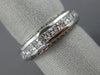WIDE 2.10CT PRINCESS DIAMOND 14KT WHITE GOLD FILIGREE ETERNITY WEDDING RING 1349