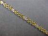 ESTATE 14KT WHITE & YELLOW GOLD MULTI FLOWER PANTHER LINK ITALIAN LOVE BRACELET