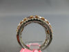 LARGE 3.66CT WHITE & PINK DIAMOND 18K WHITE & ROSE GOLD CLUSTER ANNIVERSARY RING
