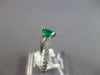 .46CT DIAMOND & AAA EMERALD 18KT WHITE GOLD PEAR SHAPE & ROUND FRIENDSHIP RING