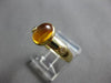 1.35CT DIAMOND & AAA CITRINE 14K YELLOW GOLD 3D OVAL & ROUND 3 STONE RING #27963