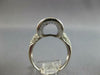 ESTATE LARGE 1.52CT DIAMOND 14KT WHITE GOLD 3D CLASSIC PAVE BARREL FUN RING