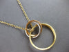 .71CT DIAMOND 14K TRI COLOR GOLD MULTI CIRCULAR INTERTWINING LOVE KNOT NECKLACE