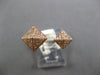 ESTATE .25CT DIAMOND 14KT ROSE GOLD 3D CLASSIC DOUBLE PYRAMID FUN RING