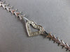 ESTATE .50CT DIAMOND 14KT WHITE GOLD 3D CLASSIC OPEN HEART LOVE FUN BRACELET