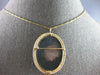 ANTIQUE LARGE 14KT YELLOW GOLD 3D HANDCRAFTED MOTHER OF PEARL PIN PENDANT #27681