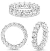 LARGE 5.61CT DIAMOND PLATINUM ASSCHER CLASSIC LUCIDA ETERNITY ANNIVERSARY RING