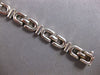 ESTATE 14KT WHITE GOLD 3D CLASSIC ITALIAN OVAL LINK LOVE BRACELET