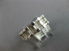 WIDE .98CT DIAMOND 14K WHITE GOLD 3D PRINCESS & BAGUETTE SQUARE ANNIVERSARY RING