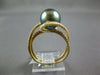 .45CT DIAMOND & AAA TAHITIAN PEARL 18KT YELLOW GOLD CRISS CROSS LOVE KNOT RING