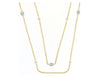 1.27CT DIAMOND 14KT YELLOW GOLD ROUND & MARQUISE SHAPE BY THE YARD FUN NECKLACE