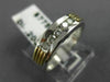 ESTATE .20CT DIAMOND 14KT WHITE & YELLOW GOLD FIVE STONE ANNIVERSARY RING #4037