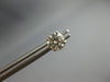 ESTATE 1.0CT DIAMOND 14KT WHITE GOLD 3D CLASSIC ROUND FOUR PRONG STUD EARRINGS
